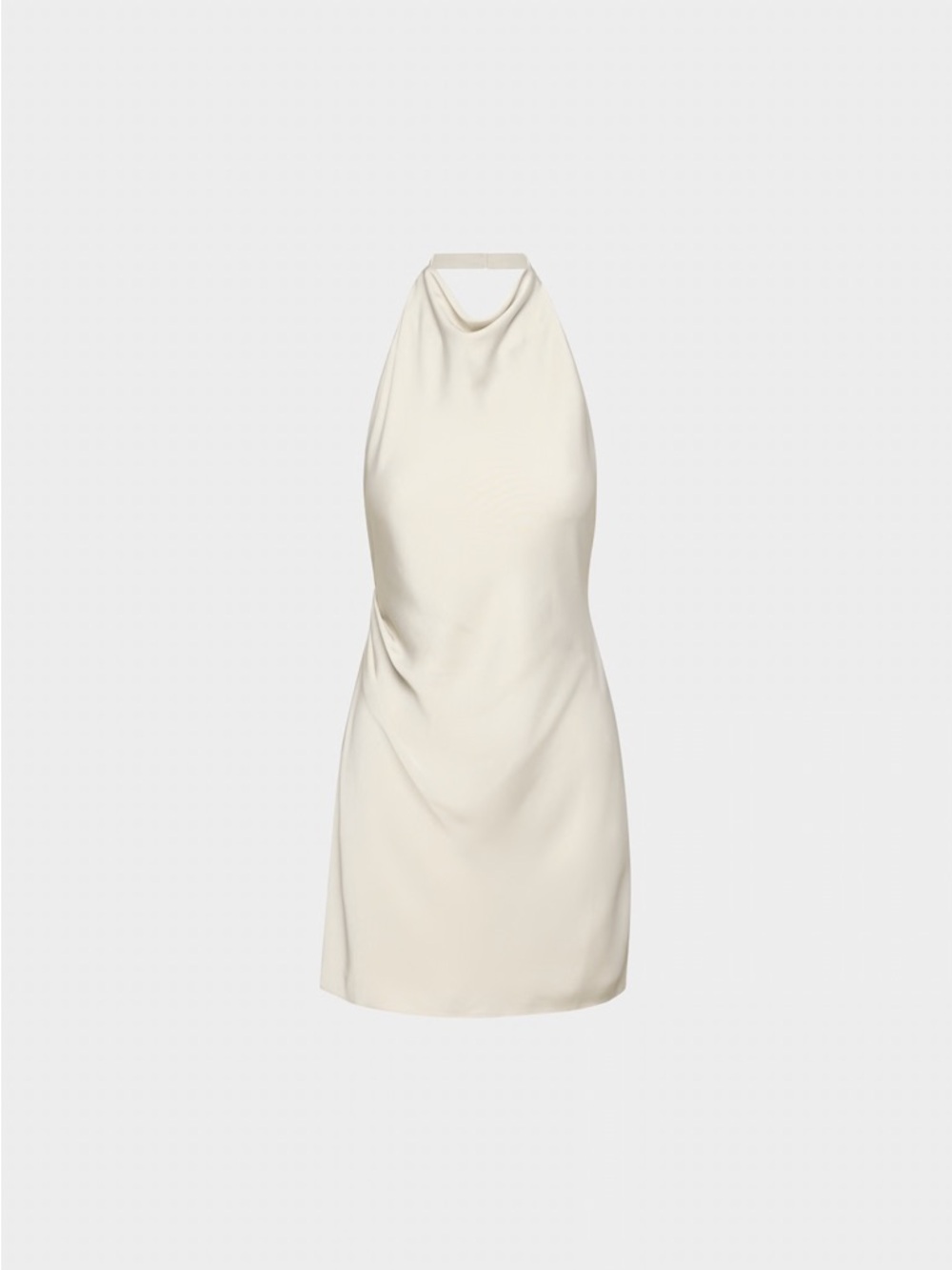 Aritzia Audience Satin Mini Halter Dress